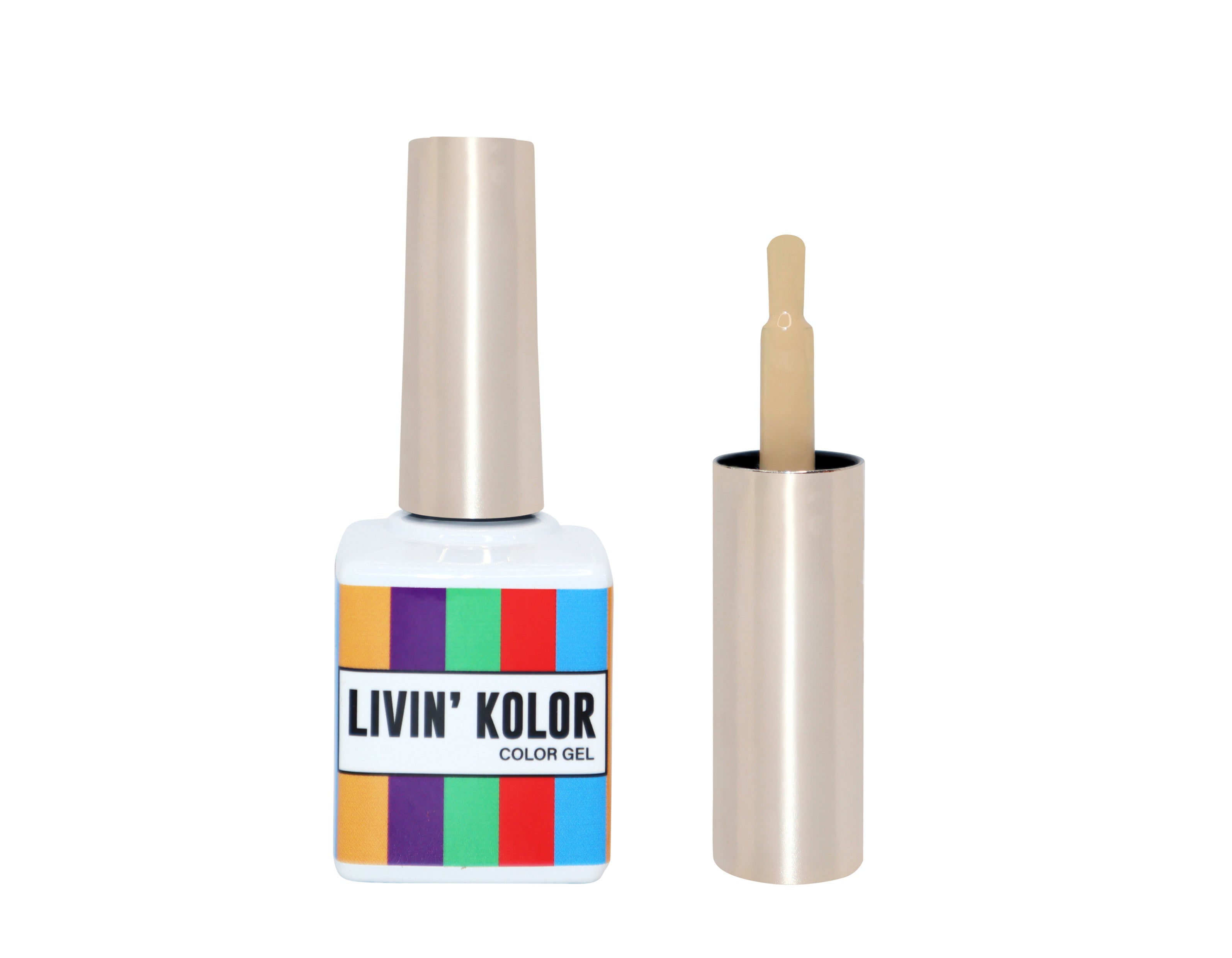 nudish-yellow gel polish