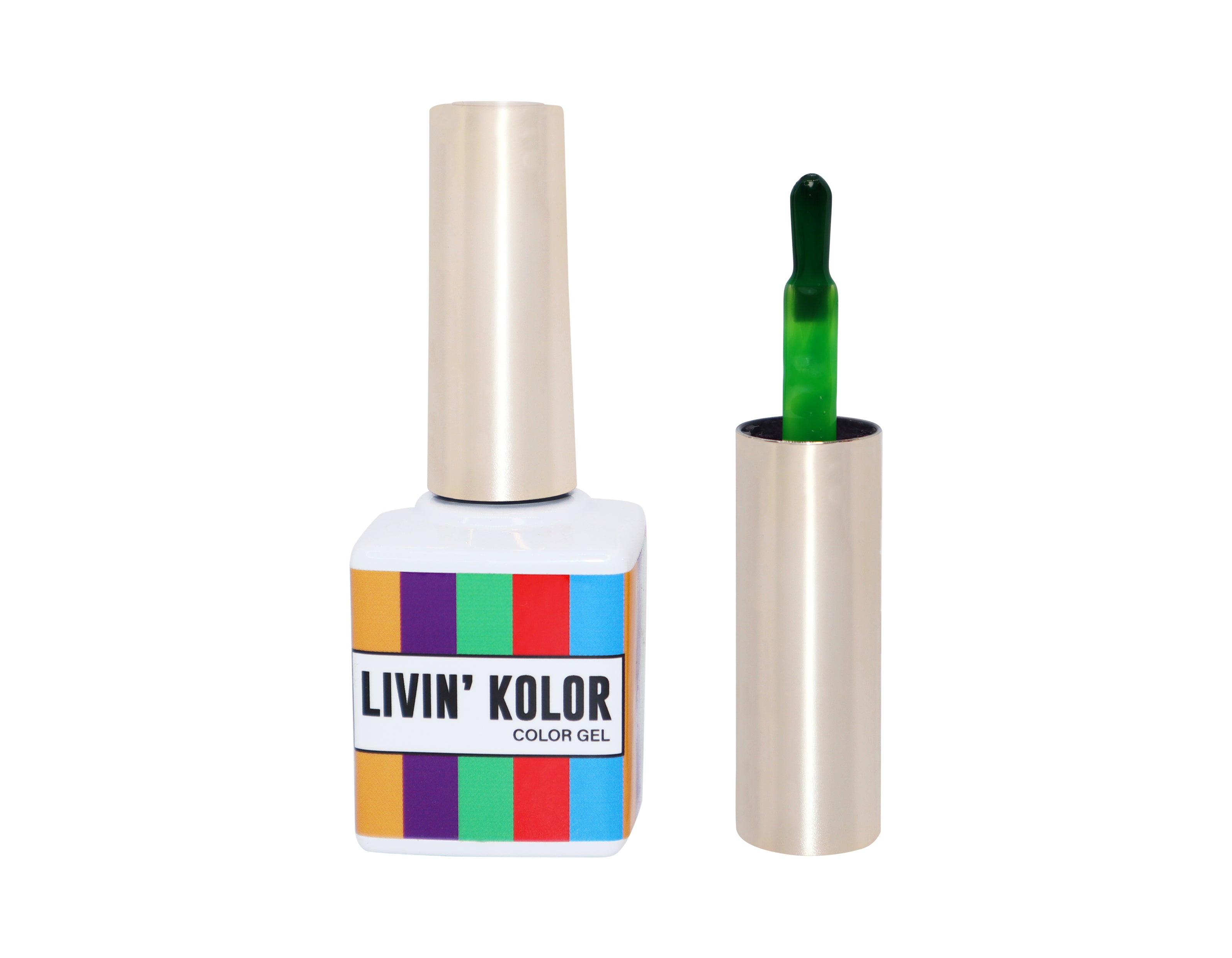 Jelly green gel polish