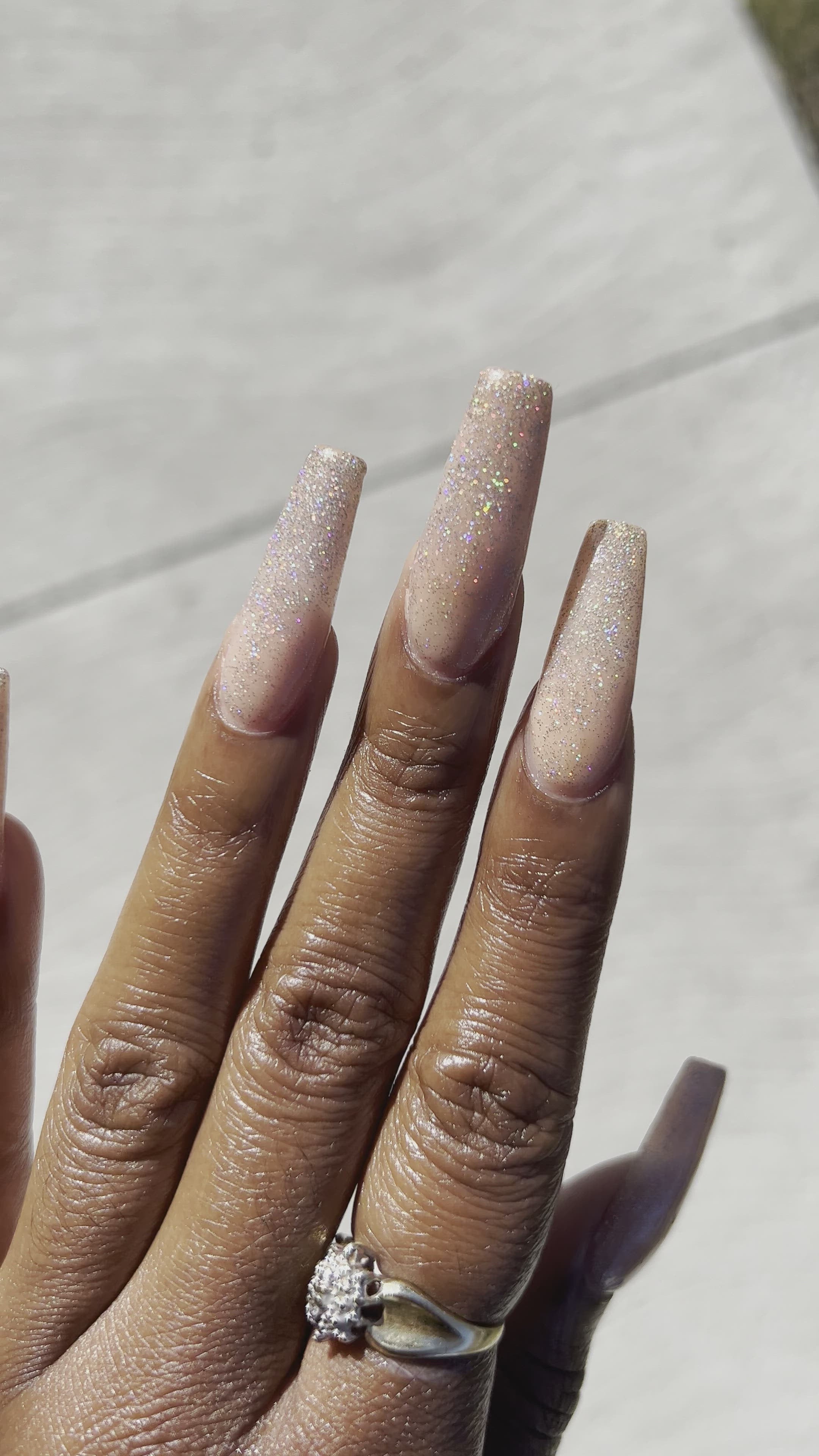 iridescent glitter gel polish