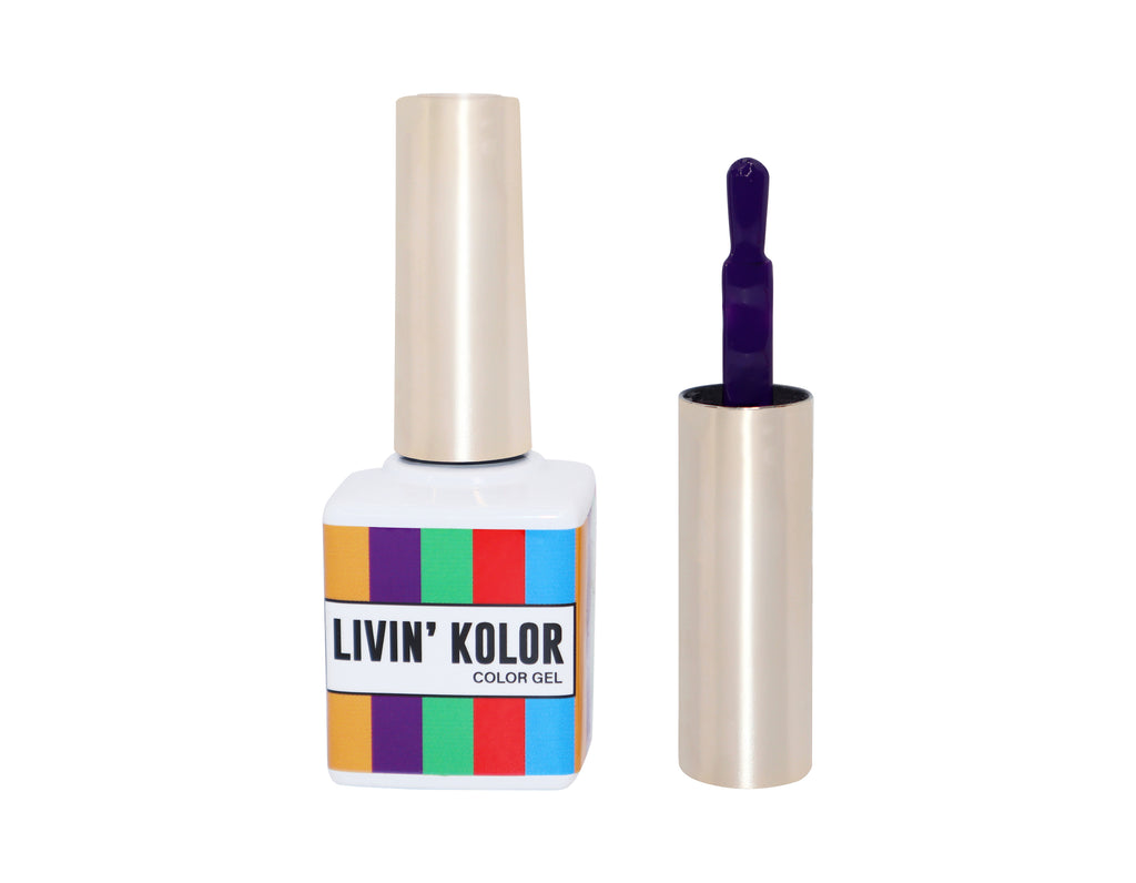 a rich dark purple gel polish for nails