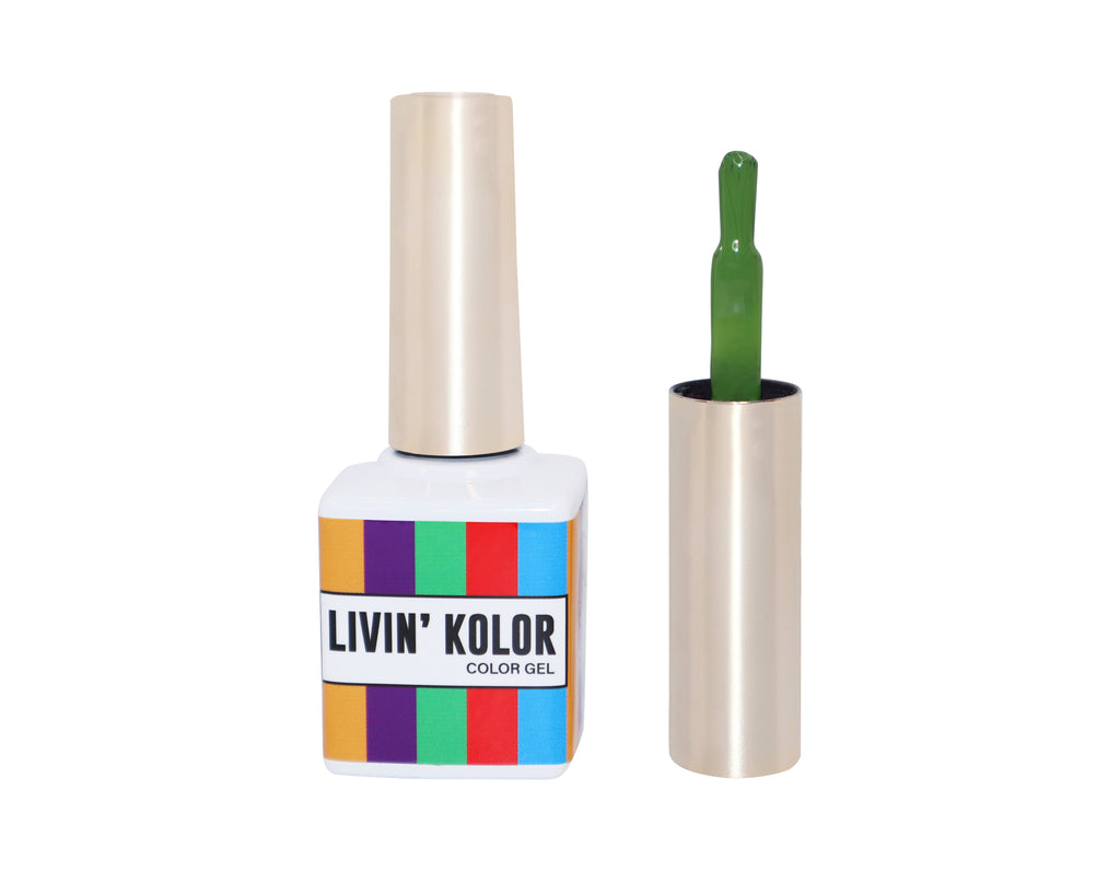 deep olive green gel polish for nails