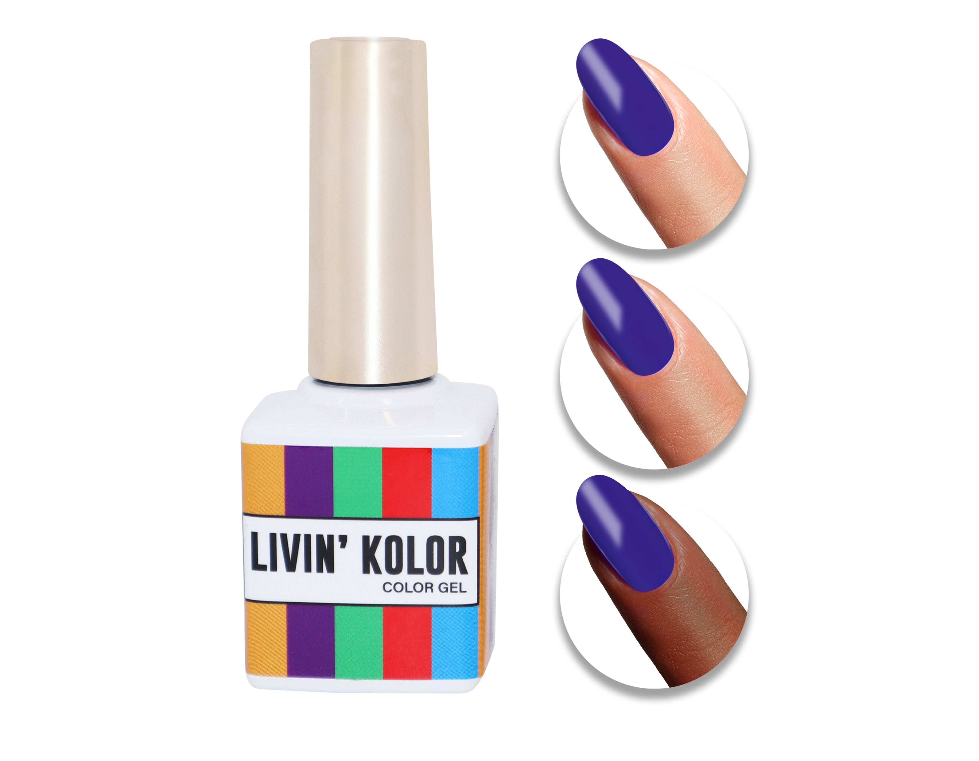 nail polish swatch on woman fingers- pearl purple